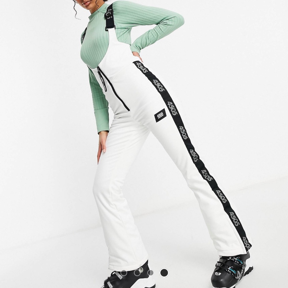 NWT - ASOS 4505 High Waisted Ski Bib Pants / Slolopettes with Mono Logo Detail